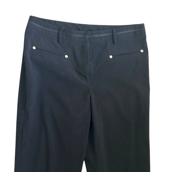 Larry Levine Women Pants 10 Black Classic Business Casual Stretch Minimalistic - Picture 6 of 10